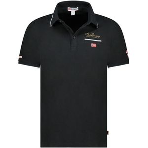 Geographical Norway Expedition Katoen Polo Shirt Kara Zwart - S