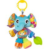 Playgro - Activiteiten vriend Elly Olifant - Baby speelgoed - Hangspeeltje - Kinderwagenspeeltje - Rammelaar - Kinderwagenaccessoire - Buggyaccessoire- Educatief Speelgoed - Knuffeldier