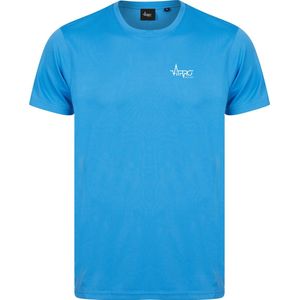 FitProWear Sportshirt Heren Blauw - Maat L - Shirt korte mouw - Sportkleding - Trainingskleding - Polyester - Shirt - Fitness shirt