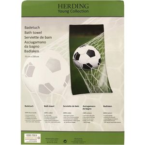 voetbal badhanddoek, Young Collection, 75 x 150 cm, katoen, meerkleurig