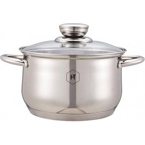 Herenthal HT-SP316 Basic Kookpan - Met glazen deksel - Ø16 cm