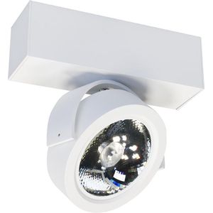 Berla Modern Opbouwarmatuur Wit - 10W LED 2700K 700LM RA90 12gr & 38gr incl. plafondplaat