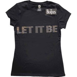 The Beatles - Let It Be Dames T-shirt - S - Zwart