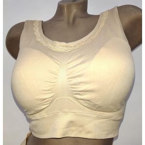Dames bh top XL/XXL 38-42 beige