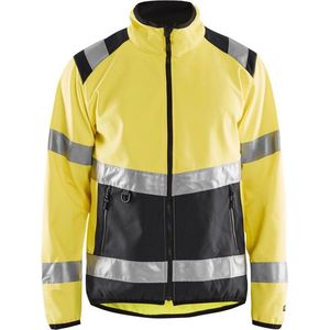 Blåkläder 4877-2516 Softshell jack High Vis Geel/Zwart maat L