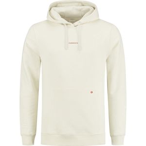 Purewhite - Heren Slim Fit Hoodie - Wit - Maat XS