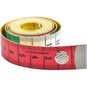 6Pcs Dubbelzijdig Meetlint voor Lichaam - Maatwerk Naaien en Knutselen Tape - 150 cm