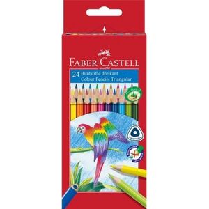 Faber Castell Kleurpotlood FC driekant - kartonnen etui à 24 st.