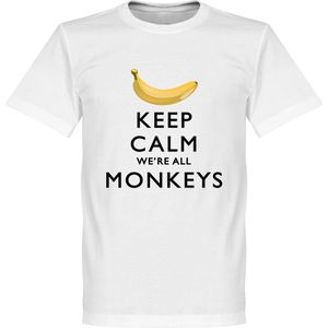 Keep Calm We're All Monkeys T-Shirt - 4XL