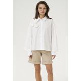 Kaffe Blouse Karosa Shirt 10509739 110602 Chalk Dames Maat - W40