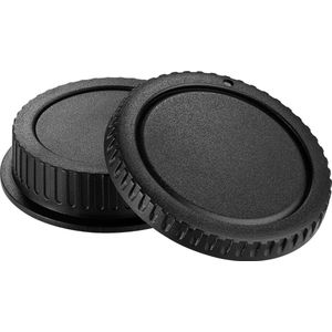 DutchOptics Body Cap en Rear Lens Cap Lensdop Set voor Canon EOS EF EF-S camera's