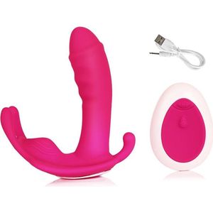 Happy Tears | Draagbare vibrator | clitoris en Gspot stimulator | Massage | Vagina | Anaal vibrator | Voor koppels | Sex | Afstand bedienbaar | Voor mannen en vrouwen | Roze
