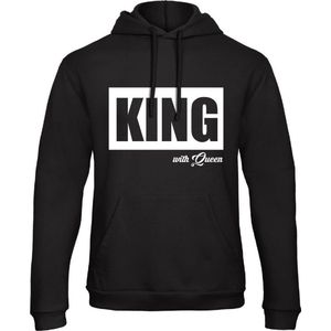 King / Queen Hoodie Big (King - Maat M) | Koppel Cadeau | Valentijn Cadeautje voor hem & haar