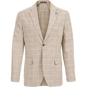 WE Fashion Heren slim fit blazer met dessin