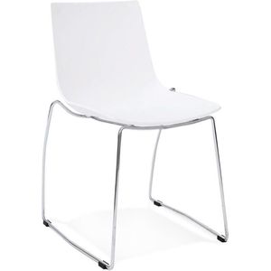 Alterego Witte design stoel 'TRENO' in kunststof