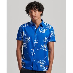 Superdry Vintage Hawaiian Shirt Met Korte Mouwen Blauw L Man