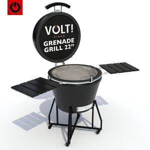 VOLT! Kamado BBQ 22 Inch - Houtskoolbarbecues - Ø59cm - Luxe Afwerking