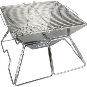 Acecamp Houtskoolbarbecue Draagbaar 34 X 36 X 22 Cm Zilver