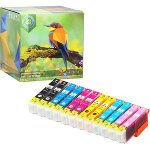 Ink Hero - 12 Pack - Inktcartridge / Alternatief voor de Epson Expression Photo 24XL T2431 T2432 T2433 T2434 T2435 T2436 XP-55 XP-750 XP-760 XP-850 XP-860 XP-950 XP-960 XP-55 XP-750 XP-760 XP-850 XP-860 XP-950 XP-960