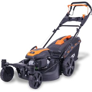 FUXTEC Grasmaaier Benzine - 51cm - 4-takt - 170cc - zelfrijdend / zelftrekkend /achterwielaandrijving - Mulchfunctie - Opvangbak 60L - FX-RM5170agile