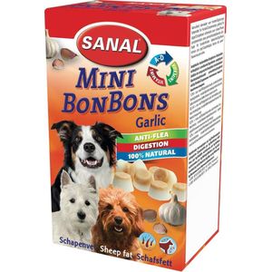 Gebr. De Boon Sanal Honden Schapenvet Mini Bonbons - Knoflook