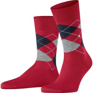 Burlington Manchester one-size organisch katoen sokken heren rood - Matt 40-46