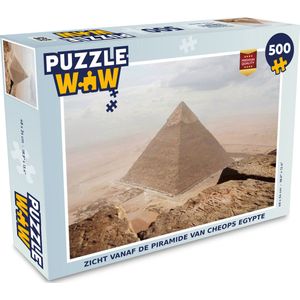 Puzzel Zicht vanaf de Piramide van Cheops Egypte - Legpuzzel - Puzzel 500 stukjes