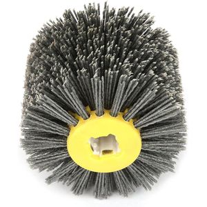 Wire Drum Wheel Brush Brunishing Polijstwiel voor Houten Meubilair - Burnishing Polijsten - Striping Drawing - Grit #80 .