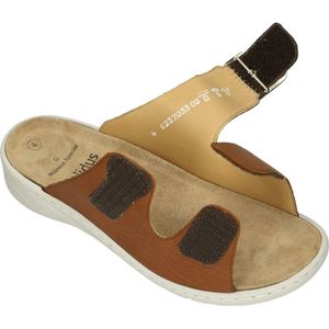 Solidus -Dames - cognac/caramel - slippers & muiltjes - maat 36