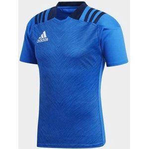 Adidas Rugbyshirt training blauw maat M