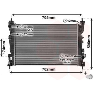 RADIATOR VOOR ALFA ROMEO GIULIETTA 940 2010-2020 50514466