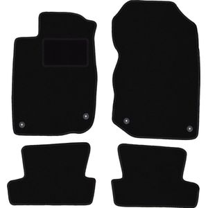 Zwarte velours vloermatten voor: Honda CR-Z coupé (2010-2016)