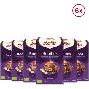 Yogi Tea Rooibos - Biologische Thee - 6x17 Stuks - 102 Theezakjes - NL-BIO-01