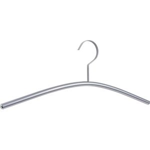 [Set van 5] Luxe garderobe / jashangers in een mooie aluminium finish en voorzien van een platte designhaak