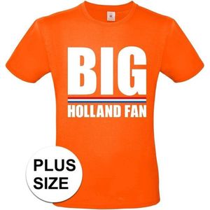 Oranje Big Holland fan grote maten shirt heren XXXXL