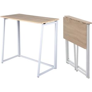 Opvouwbare Bureau Laptoptafel voor Thuis Kantoor - Scandinavisch Design - Perfect voor Kleine Ruimtes