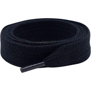 SJIZLL® Sneaker Veters 140CM - 2CM Wijd - Zwart - Black - Laces - Veter - Geschikt voor Adidas Campus 00s - 140 cm - Dikke Veter - Fat Lace