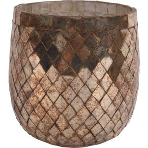 Baroque - Theelicht - Theelichthouder glas 12 cm - 12x12x12 - Glass