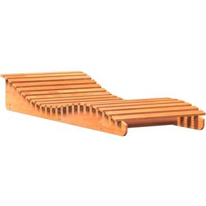 vidaXL Ligbed 205x80x31,5 cm massief grenenhout wasbruin - Ligbed - Ligbedden - Tuinstoel - Tuinmeubel