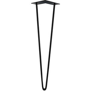 MacLean Design Tafelpoot Hairpin - Staal - Zwart - 50cm