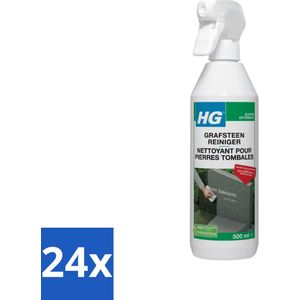HG - Grafsteenreiniger - Beschermt & Reinigt - 500 ml - Voordeelverpakking - 24 stuks