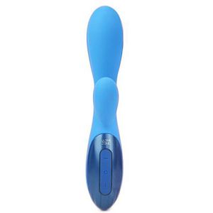 Topco Excite - Siliconen Rabbit Vibrator blue