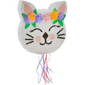 Pinata Poes met bloemetjes