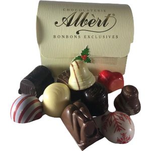 Chocolade - Bonbons - 325 gram - Lint met tekst ""Simply the best"" - In cadeauverpakking met gekleurd lint