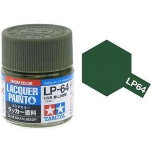 Tamiya LP-64 Olive Drab JGSDF - Matt - Lacquer Paint - 10ml Verf potje