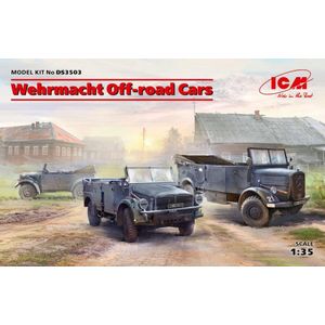 1:35 ICM DS3503 Wehrmacht Off-road Cars Plastic Modelbouwpakket