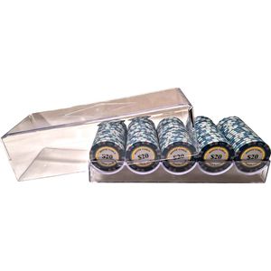 Poker - Poker bakje met waarde 20 - Pokerset - Poker fiches - Fiches - Poker chips - Poker set - Casino - Casino chips - Poker fiches met waarde - Cave & Garden