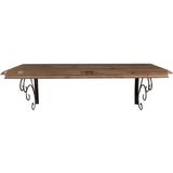Clayre & Eef Wandplank 105x35x35 cm Bruin Hout Metaal