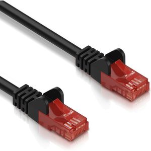 Cat 6 - U/UTP - Netwerkkabel - Patchkabel - Internetkabel - 10 Gbps - 10 meter - Zwart - Allteq