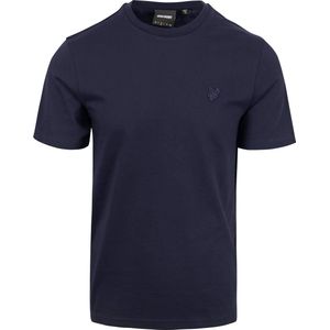 Lyle and Scott - T-shirt Plain Navy - Heren - Maat S - Slim-fit